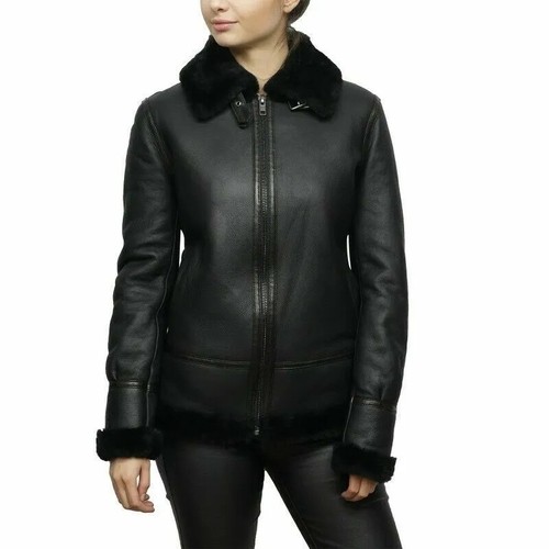 Women black sheepskin - women's,