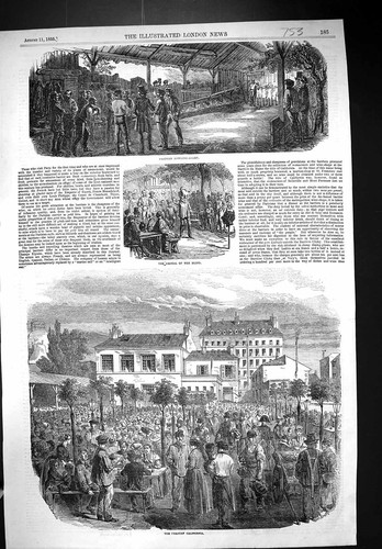 Original old antique print - original,