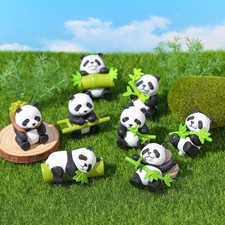 8X Miniature Panda Figurines