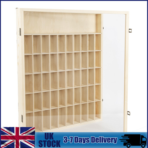 Grid wood display - 51-grid, case