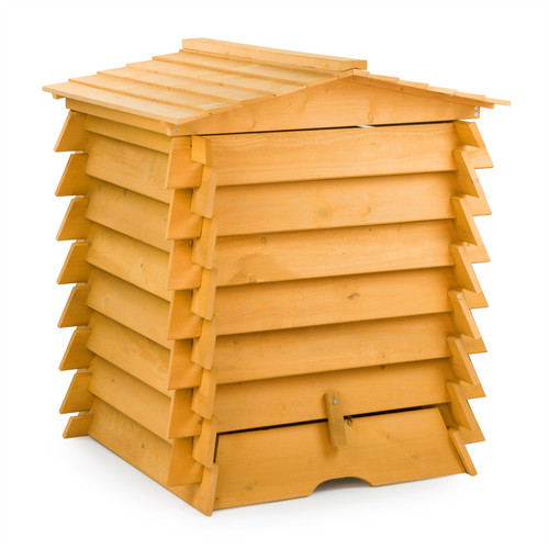 300l wooden compost bin - wooden,