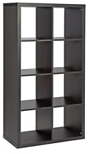 Squares Plus 8 Cube Storage Unit - Black | Shelving Organizer Display Rack