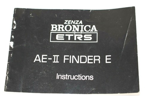 Bronica finder e - ae-ii,