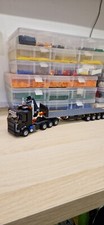 Lego city heavy hauler 8 Wheeler With Hiab +4 Axle Flat Bed Trailer  L@@k