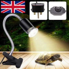Reptile Heat Light Bulb UVA+UVB Dimmable Tortoise Turtle Holder Lamp Clips