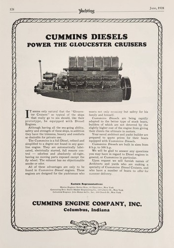 1928 print cummins diesel - ad,