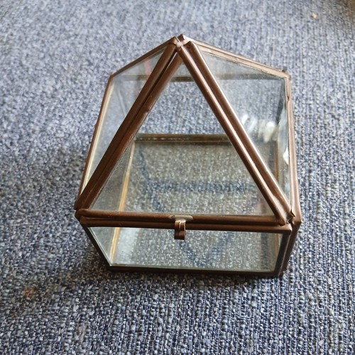 Antique vintage brass glass - antique,