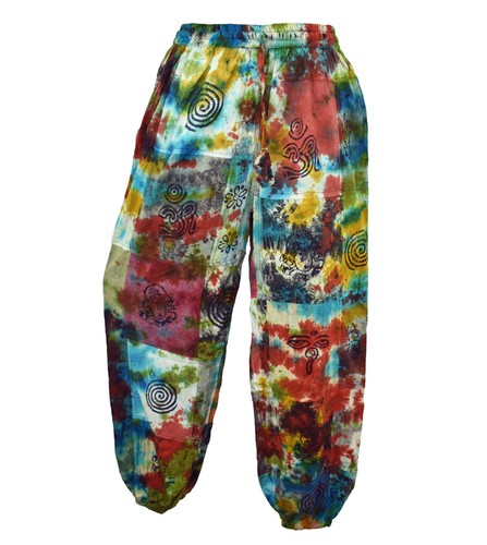 Patchwork tie dye harem - tie,