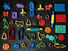Play Doh Tools Cutters Moulds Rolling Pin Scissors Shapes Bundle Job Lot