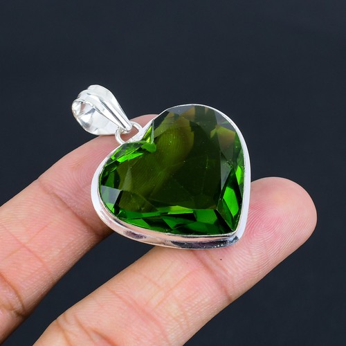 Peridot heart gemstone - peridot,
