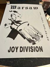 Warsaw ‘The Ideal Beginning’ rare Joy Division Ian Curtis Rare Artwork Poster