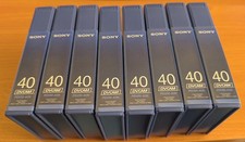 8 x Sony PDVM-40N DVCAM Advanced Metal Evaporated Tapes, Digital Video Cassettes