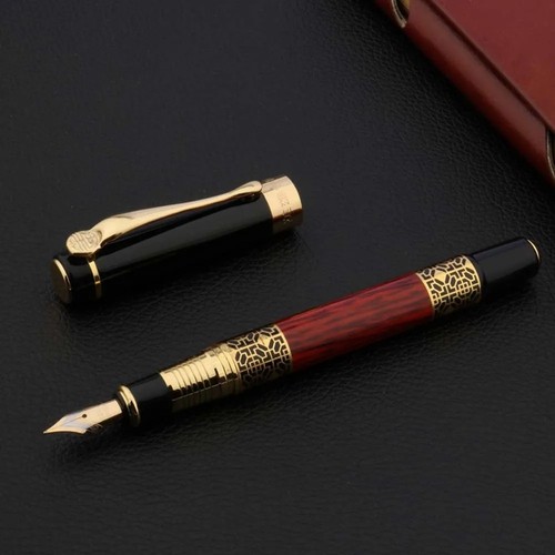 Luxury fountain pen black - luxury, in