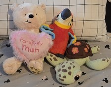 x3 Teddy Bear Turtle Penguin 