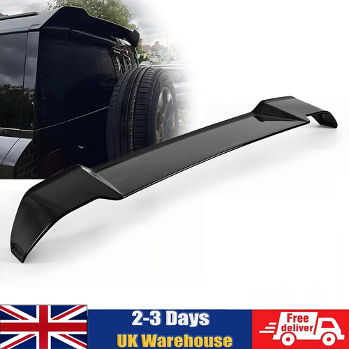Gloss black rear roof - black, spoiler