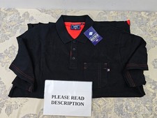 Lee Cooper LCTS011 Men's Pique Polo Shirt, Black, XL (PLEASE READ)