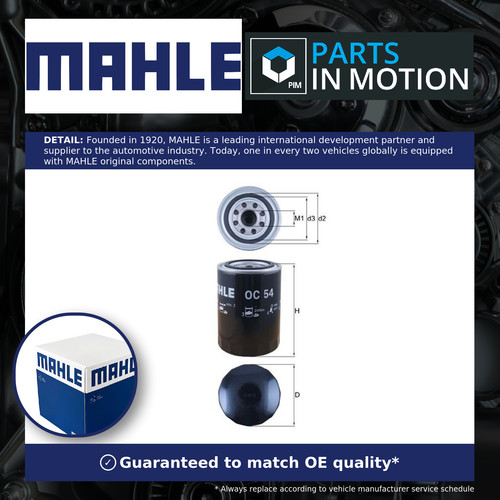 Oil filter oc54 - oc54, mahle