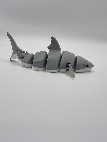 Articulated great white shark - great,