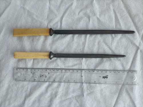 Vintage steel knife - vintage, 2x