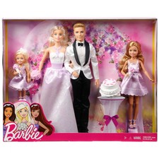 Barbie Wedding  Set Dolls 4