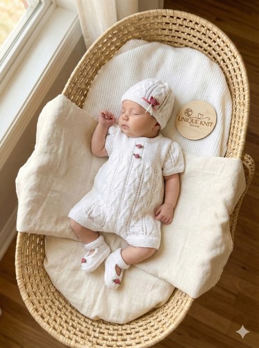 Roses romper knitting - “roses”,