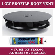 Rotary Wind Driven BLACK Roof Vent Low Profile Van Dog Pet Horse Vehicle Pickup