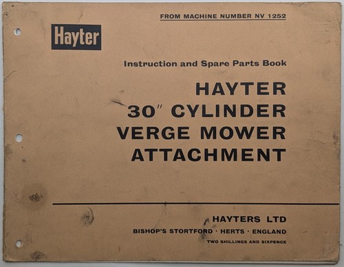 Hayter cylinder verge - hayter, 30"
