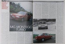 Original 1985 Motor extracted mag road test article: MG MONTEGO TURBO