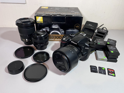 Nikon d3300 dslr 55mm - nikon,