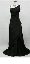 Long black cherlone - long, dress