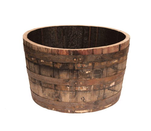 Half whiskey barrel - half, planter