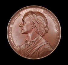 1929 UNIVERSITY OF GLASGOW WILLIAM HUNTER 70mm AWARD MEDAL - CASED