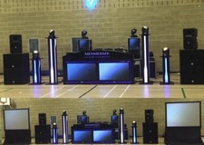 Pro DJ Booth 2x 50-inch Plasma Screens & Arched LED Sign - Fully Flight Cased 