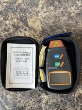 DT2234C Handheld Digital Laser Rev Counter Meter Non-contact Optical Tachometer