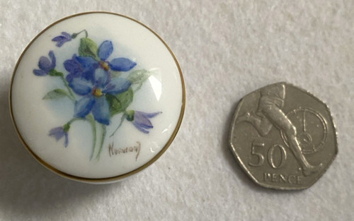 Royal worcester blue - blue, flower