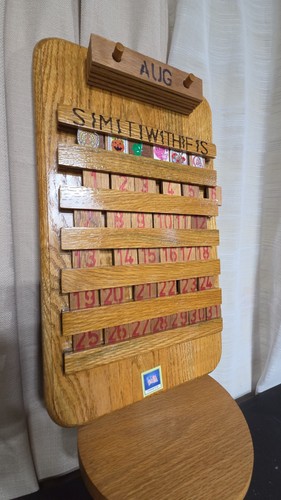 Vintage wooden perpetual - vintage,