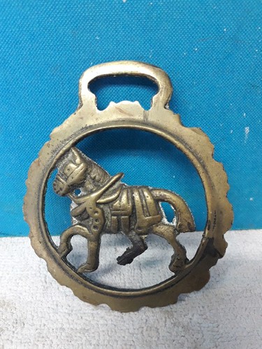 Vintage cast brass - cast, horse
