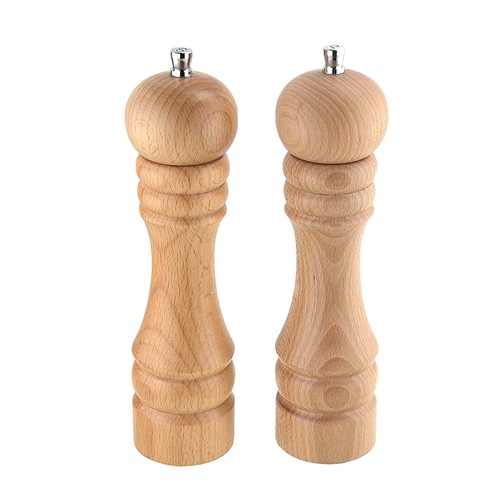 Salt pepper mill beech wood - &,