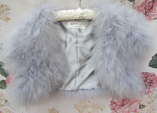 Grey FEATHER Bridal Bolero