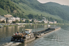 French barge transports a