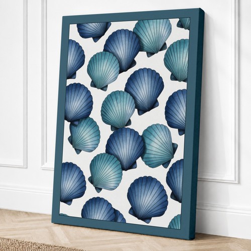 Seaside shell pattern coastal - shell,
