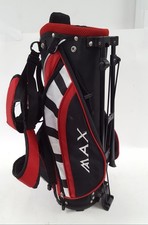 MAX Red Black White Lightweight Golf Stand Carry Bag with Dual Strap