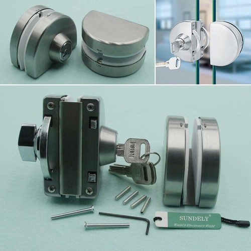 12mm glass door - lock, durable