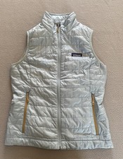 PATAGONIA PRIMALOFT GILET SZ SMALL BLUE AUTUMN JACKET COAT NANO PUFF SEE DETAIL