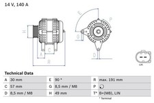 BOSCH 0986083140 Alternator