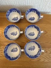 Spode Blue Italian Large Tea  Cup  Vintage Excellent Londition 