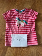 Frugi girls unicorn tshirt age 3-4 years GUC