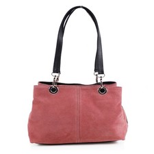 Italia Leather Handbag Ladies Real Suede Leather Bag Ladies Tote Shoulder Bag