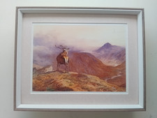 Archibald Thorburn Majestic Red Deer print  FRAMED