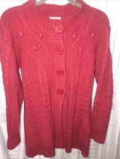 Damart Ladies Burgundy Cable